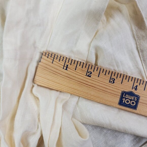 Womens J. Crew Yellow Linen Blend Sleep Pajama Shorts Medium SPRING 24' - Picture 10 of 11